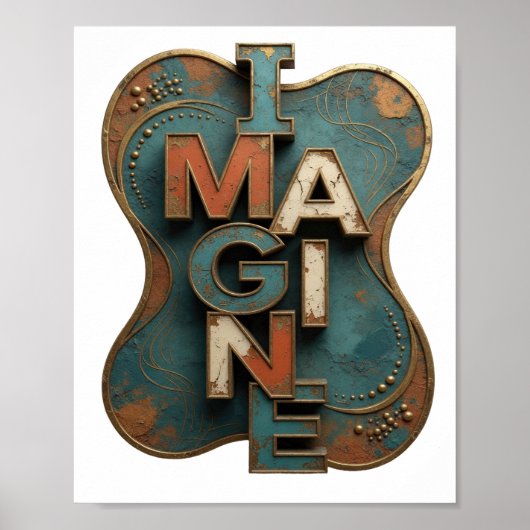 Frische Orange IMAGINE Kundendesign Poster (Vorne)
