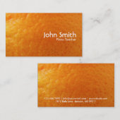Frische orange Klavier-Lehrer-Visitenkarte Visitenkarte (Vorne/Hinten)