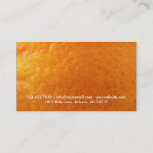 Frische orange Klavier-Lehrer-Visitenkarte Visitenkarte (Rückseite)