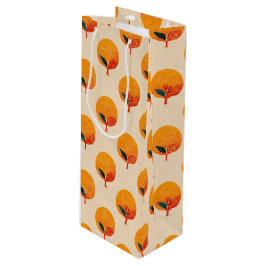 Frische Orangen Frische Pasta machen Geschenktüte Für Weinflaschen
