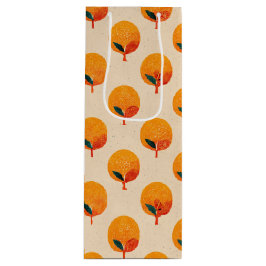 Frische Orangen Frische Pasta machen Geschenktüte Für Weinflaschen