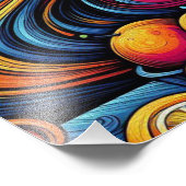 frische Orangen und elegante Tulpen Fotodruck (Ecke)