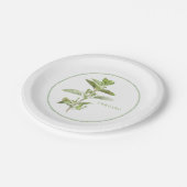 FRISCHE OREGANO 7" Rundpapier-Teller Pappteller (Schrägansicht)