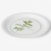 FRISCHE OREGANO 9" Rundpapier-Teller Pappteller (Schrägansicht)