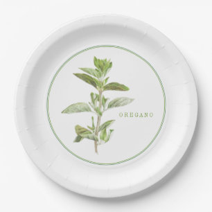 FRISCHE OREGANO 9" Rundpapier-Teller Pappteller