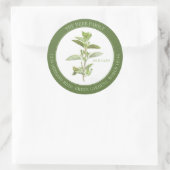 FRISCHE OREGANO Große runde Umschlag Aufkleber - G (Tasche)