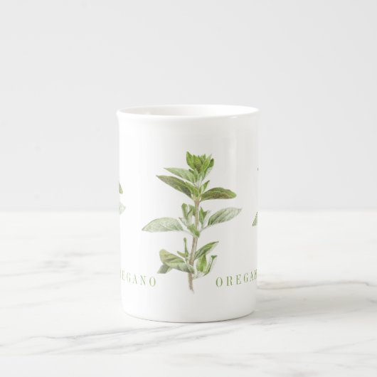 FRISCHE OREGANO Knochen-China Tasse (Vorderseite)