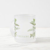 FRISCHE OREGANO Mattierte Tasse (Vorderseite Links)