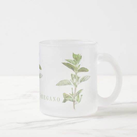 FRISCHE OREGANO Mattierte Tasse (Rechts)