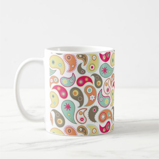 Frische Paisley-Tasse Kaffeetasse (Links)