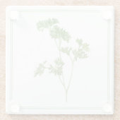 FRISCHE PARSLEY-Glasgetränkekappe (-text) Glasuntersetzer (Rückseite)
