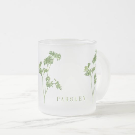 FRISCHE PARSLEY Mattierte Tasse (VorderseiteRechts)