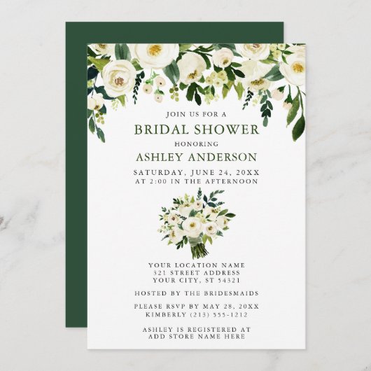 Frische Pasta machen Brautparty Einladung (Vorne/Hinten)