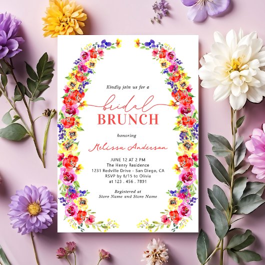 Frische Pasta machen Bridal Brunch Einladung