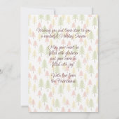 Frische Pasta machen Feiertagskarte (Rückseite)