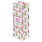 Frische Pasta machen Geschenktüte Für Weinflaschen (Rückseite Schrägansicht)