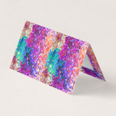 Frische Pasta machen Glitzer Visitenkarten (Rückseite)