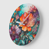 Frische Pasta machen Große Wanduhr (Winkel)