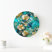 Frische Pasta machen Große Wanduhr (Zuhause)