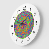 Frische Pasta machen Große Wanduhr (Winkel)