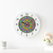 Frische Pasta machen Große Wanduhr (Zuhause)