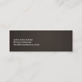 Frische Pasta machen Mini Visitenkarte (Rückseite)