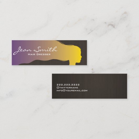 Frische Pasta machen Mini Visitenkarte (Vorne/Hinten)