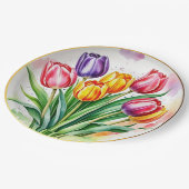 Frische Pasta machen Pappteller (Schrägansicht)