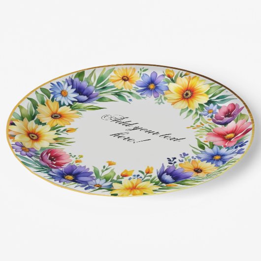 Frische Pasta machen Pappteller (Schrägansicht)