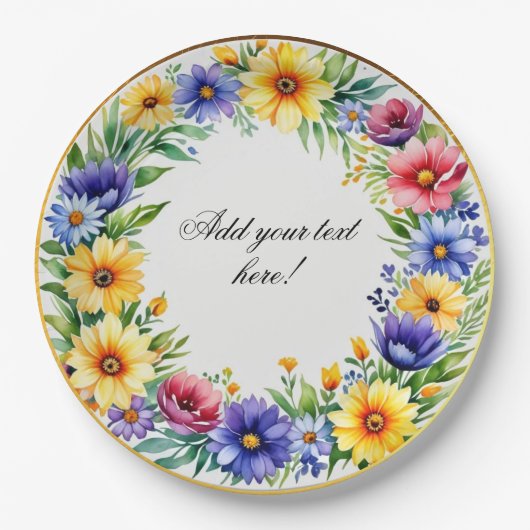 Frische Pasta machen Pappteller (Vorderseite)