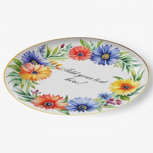 Frische Pasta machen Pappteller (Schrägansicht)