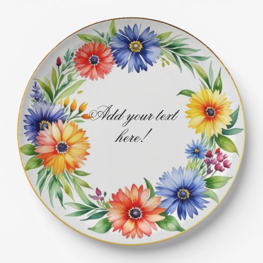 Frische Pasta machen Pappteller (Vorderseite)