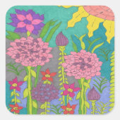 Frische Pasta machen Quadratischer Aufkleber (Vorderseite)