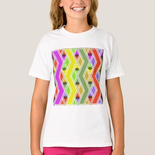 Frische Pasta machen T - Shirt Zigzag Lines (Vorderseite)