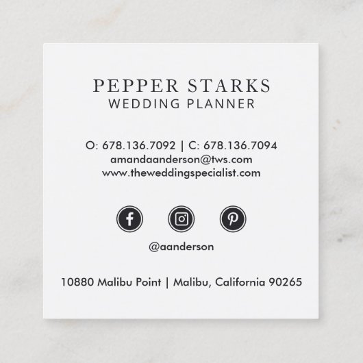 Frische Pasta machen | Visitenkarte (Rückseite)