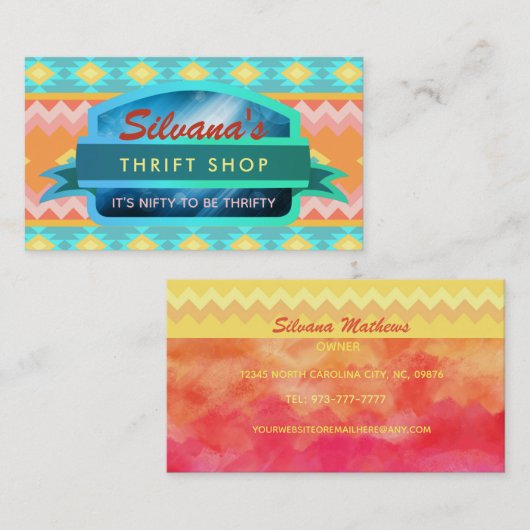 Frische Pasta machen Visitenkarte (Vorne/Hinten)