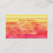 Frische Pasta machen Visitenkarte (Rückseite)