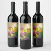 Frische Pasta machen Weinetikett (Flaschen)