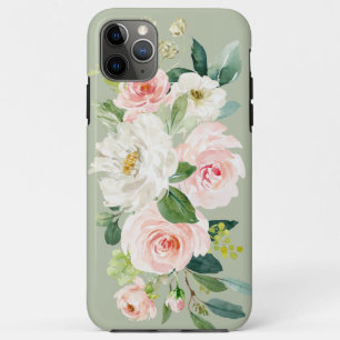Frische Pastagerichte Rose Grünes Rosa Case-Mate iPhone Hülle