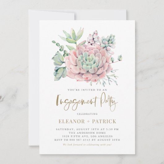 Frische Pastelle Einladung (Vorderseite)