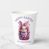 Frische Pastelle Ostern Bunny & Watercolor Florenz Pappbecher (Vorderseite)