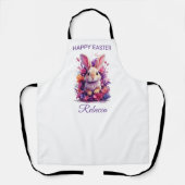 Frische Pastelle Ostern Bunny & Watercolor Florenz Schürze (Vorderseite)