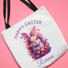 Frische Pastelle Ostern Bunny & Watercolor Florenz Tasche