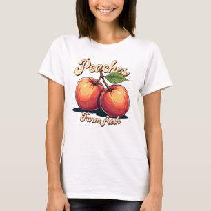 Frische Pfirsiche Grafisches T-Shirt für Frauen