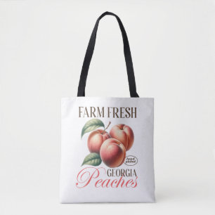 Frische Pfirsiche Vintages Pfirsichobstdesign Tasche