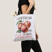 Frische Pfirsiche Vintages Pfirsichobstdesign Tasche (Von Nahem)