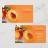 Frische Pfirsiche Visitenkarte (Vorne/Hinten)