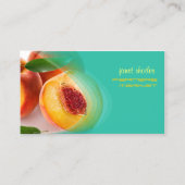 Frische Pfirsiche Visitenkarte (Vorderseite)