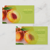Frische Pfirsiche Visitenkarte (Vorne/Hinten)
