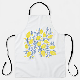 Frische Pflanze im Holzschnitt-Stil Schürze